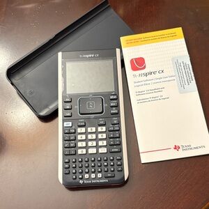 Texas Instruments TI-Nspire CX in Black with Cover and Manual